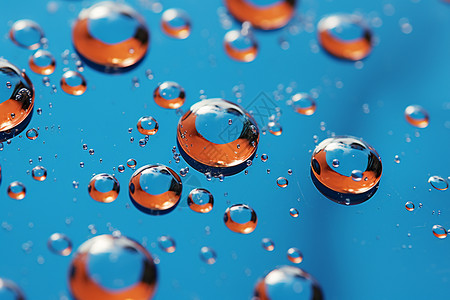 水滴气泡背景图片