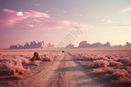 神秘梦幻的沙漠景观图片