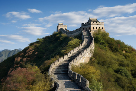 中国雄伟的城墙图片