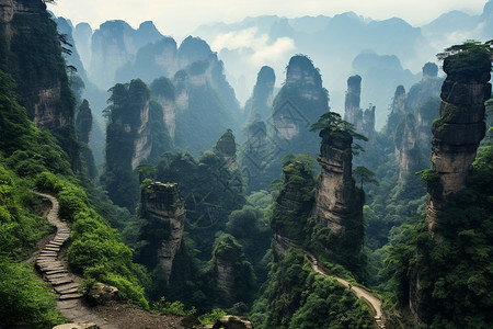 壮观辽阔的风景区图片