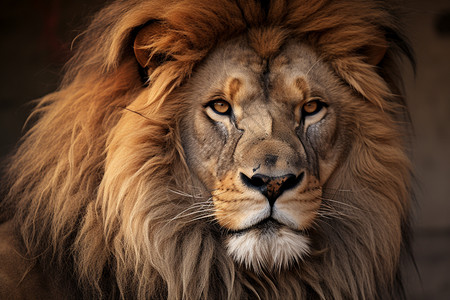 雄狮的头部特写镜头背景图片