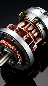 工业生产的纯铜电机图片