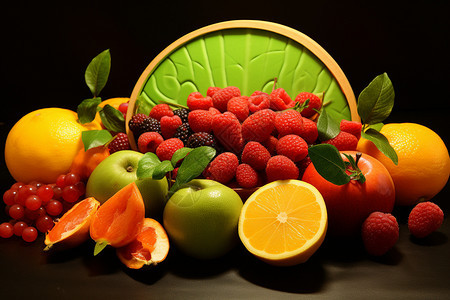 健康饮食的新鲜水果图片