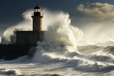 狂风怒号的海洋图片