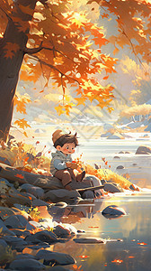 秋天背景的艺术品图片