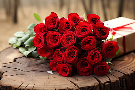浪漫节日的红玫瑰图片