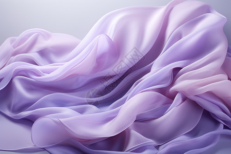 紫色的丝绸天丝面料高清图片