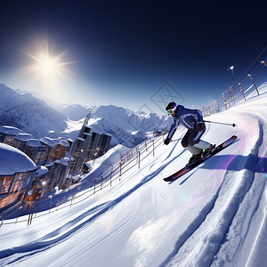 数字虚拟滑雪图片