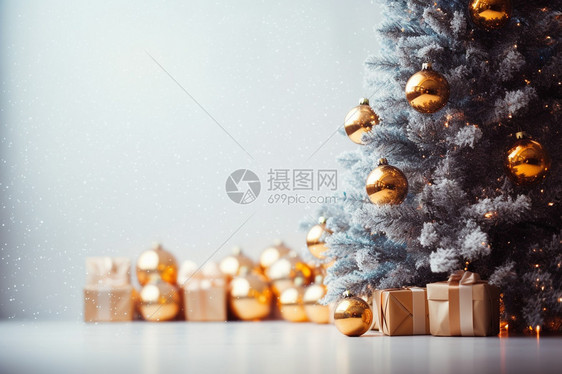 装饰的圣诞树图片