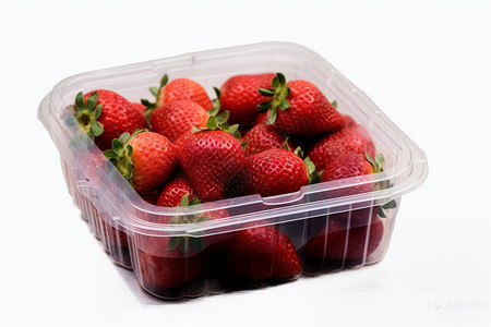 盒子中的美味草莓图片