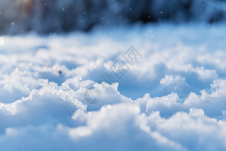 寒冷的白雪雪花背景图片