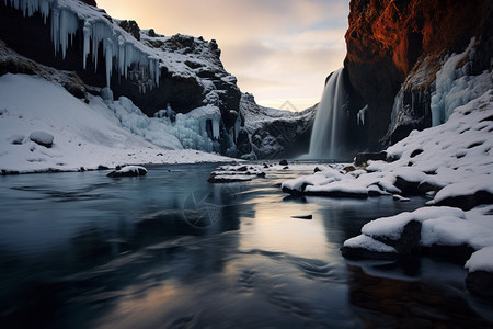 冬天的冰岛图片