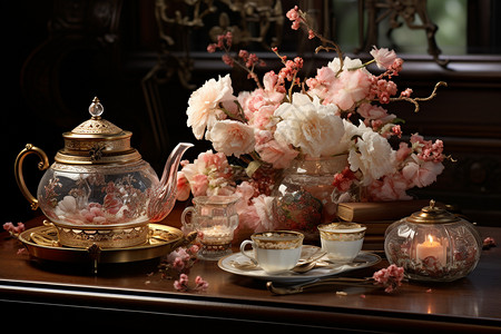 中式精美的茶具图片
