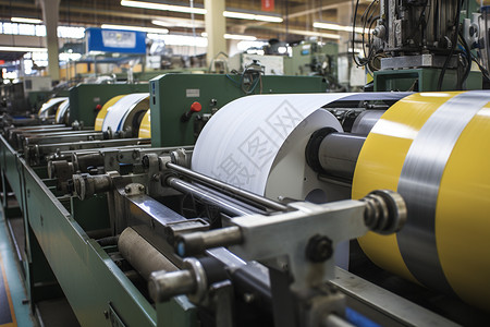 工业印刷厂的印刷器械图片