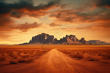 沙漠上奇妙的幻境图片