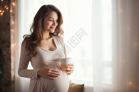 健康养生的孕妇图片