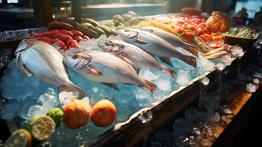 新鲜的鱼肉生鲜鱼详情高清图片
