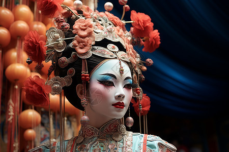 传统的女性京剧演员图片