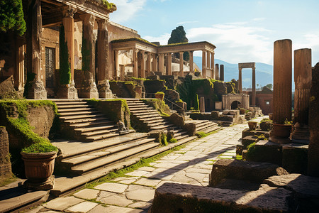 历史悠久的古罗马建筑高清图片