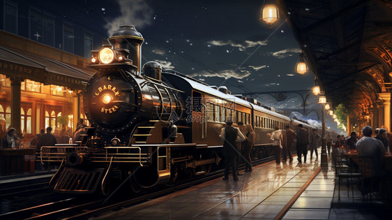 铁路之星铁路咖啡插图图片