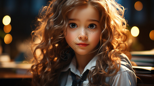 大眼睛漂亮的小女孩图片