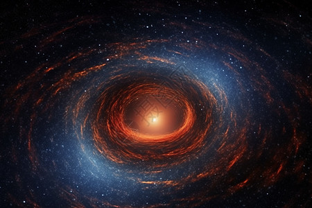 银河系中的神秘黑洞图片