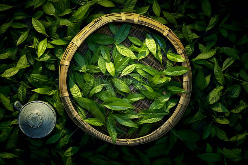 新鲜的绿色茶叶高清图片下载-正版图片600468456-摄图网