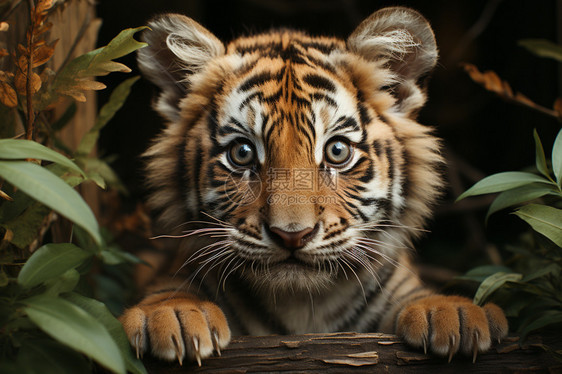 天真可爱的小老虎图片
