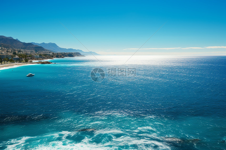 美丽的海岸线图片