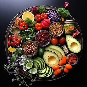 新鲜的蔬菜和水果图片
