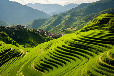 田园山水美景图片