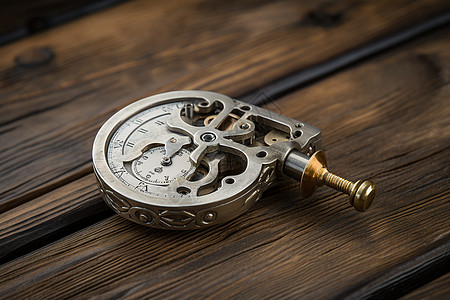 机制古董机械手表背景