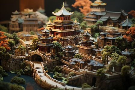 陶土古城模型图片