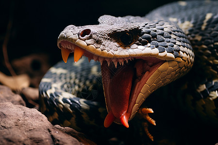 捕食的毒蛇动物危险地高清图片
