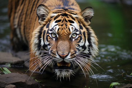 咆哮丛林的老虎图片