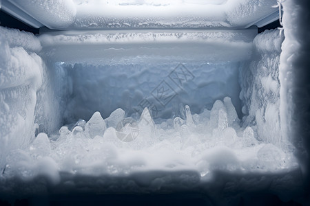 结冰的冰块图片