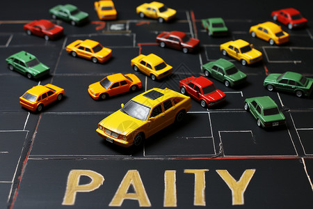 玩具模型儿童道路汽车模拟背景