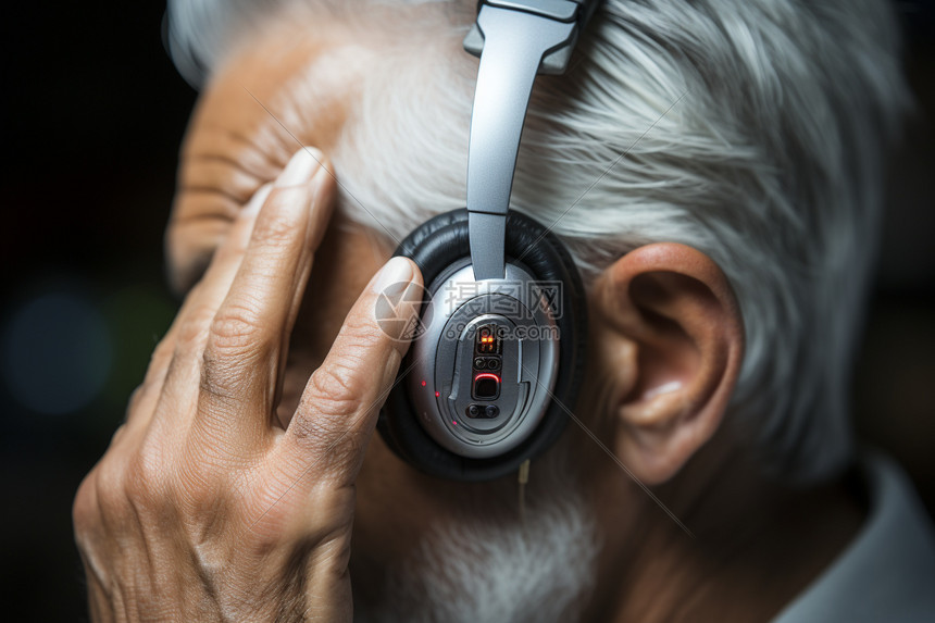 现代高科技助听器图片