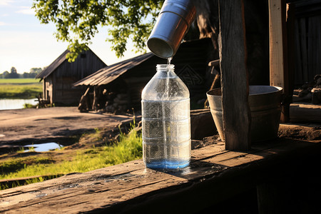 乡村纯净的饮用水图片