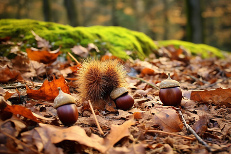 森林中的秋意盎然图片