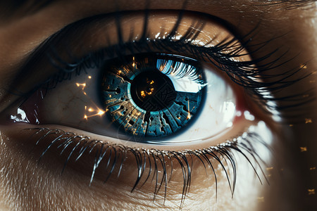 未来的3D眼睛图片