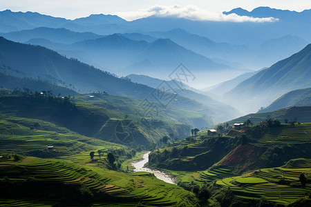 农村崎岖的山路图片