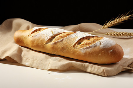 美味的法式面包图片