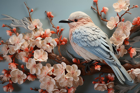 鸟语花香的背景图片