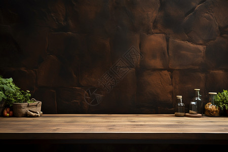 复古实木桌面背景图片