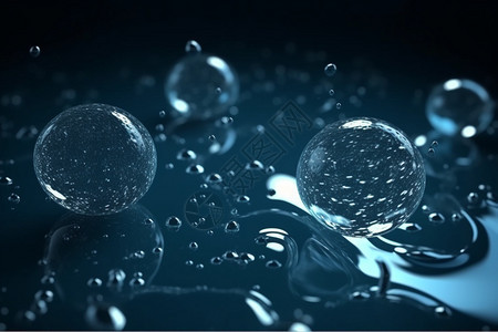 水滴飞行气泡图片