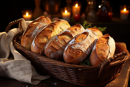 法式的长棍面包图片