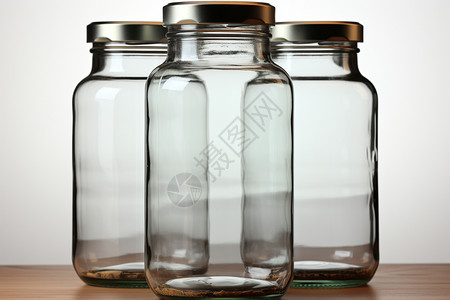 透明的玻璃瓶背景图片