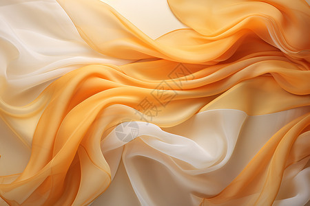 橙色丝绸背景图片