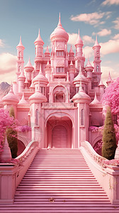 梦幻芭比粉城堡图片
